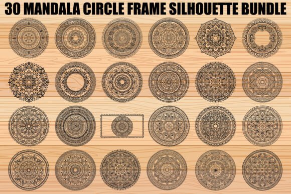 Download Mandala Circle Frame SVG Bundle - Frame Collection