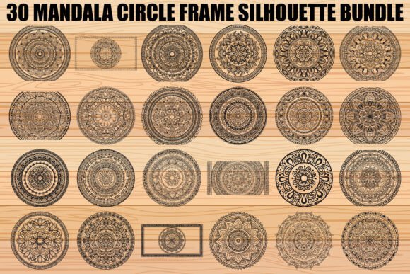 Download Mandala Circle Frame SVG Bundle - Frame Collection