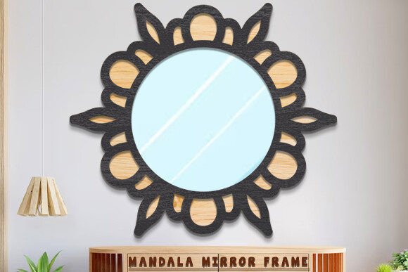 Download Laser Cut Mandala Mirror Frame Svg - Frame Collection