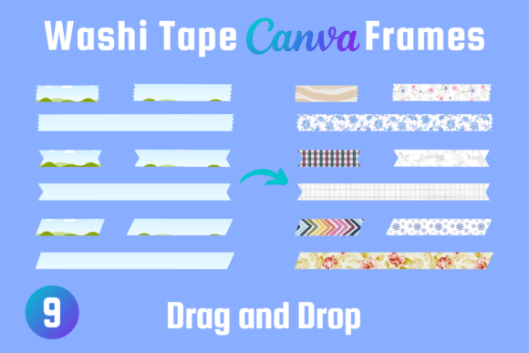 Download Washi Tape Canva Frame Template - Frame Collection