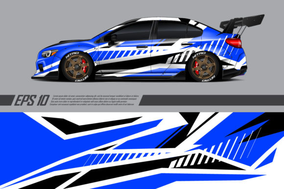 Download Sport Car Vector with Wrap Vinyl Design - Vinyl design Collection
