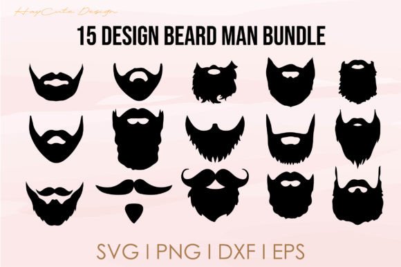 Download Beard Man Mustache Bundle Design Element - Element Collection