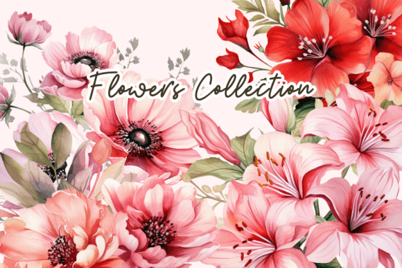 Download Petals Watercolor Lush Floral Collection - Collection Collection