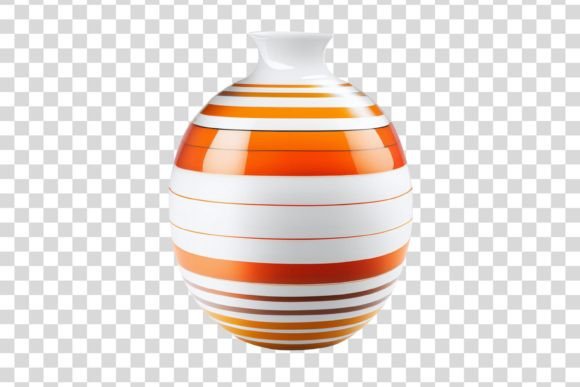 Download #105 Orange Vase Isolated Element - Element Collection