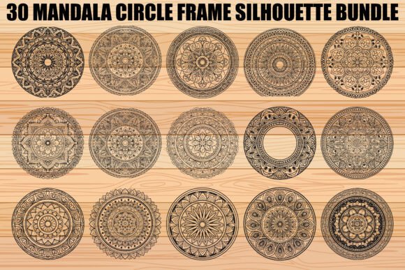 Download Mandala Circle Frame SVG Bundle - Frame Collection