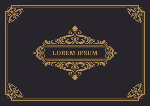 Download Ornamental Gold Flourish Frame - Frame Collection