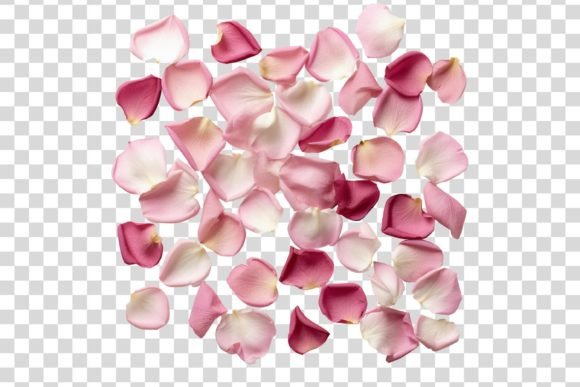 Download #115 Pink Rose Petals Isolated Element - Element Collection