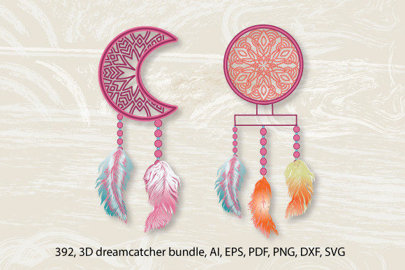 Download 3D Hanging Layer Dreamcatcher Bundle - Dreamcatcher bundle Collection