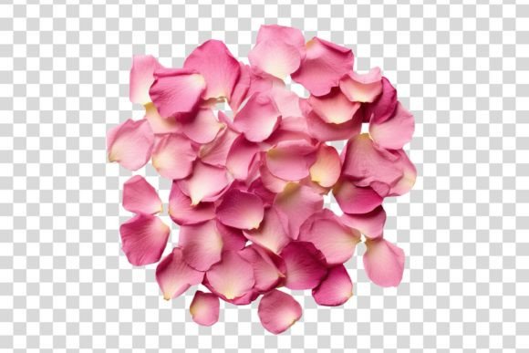 Download #114 Pink Rose Petals Isolated Element - Element Collection