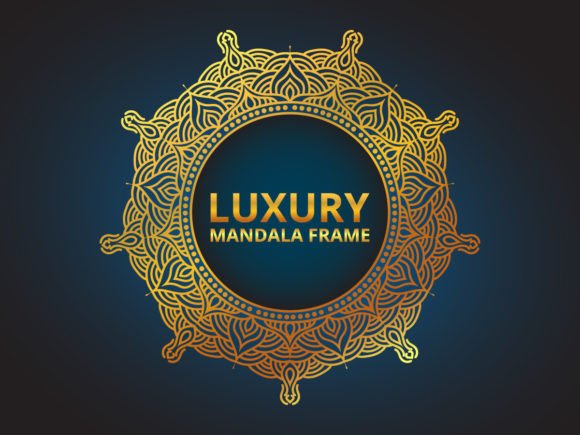 Download Luxury Golden Mandala Frame Design - Frame Collection