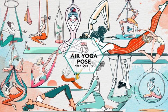 Download Air Yoga Pose Clipart PNG Graphics - Graphic Collection