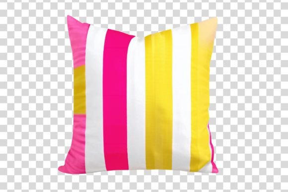 Download #106 Pink Yellow Pillow Isolated Element - Element Collection