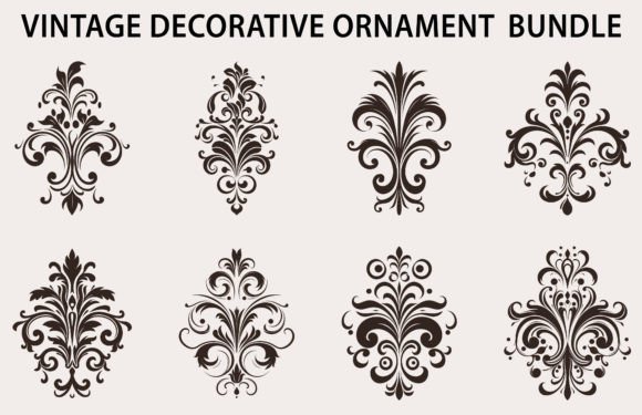 Download Vintage Decorative Design Element Bundle - Element Collection